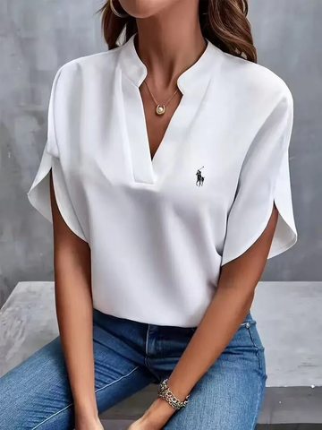 R&L - T-shirt avec col en V