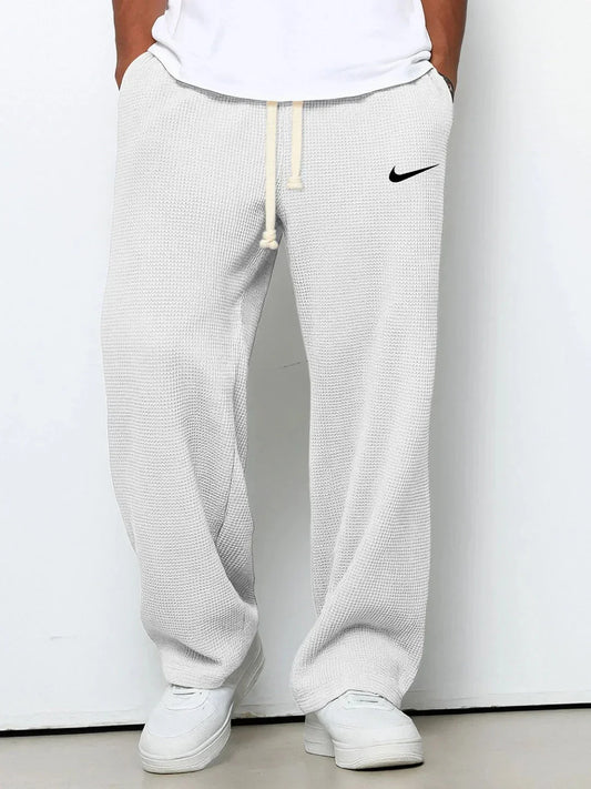 Pantalon texturé coupe relax